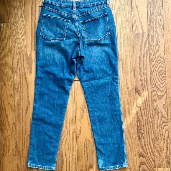 Old Navy O.G. Straight Leg High Rise Button-Fly Denim Blue Jeans Girl’s Size 16 - Picture 8 of 10